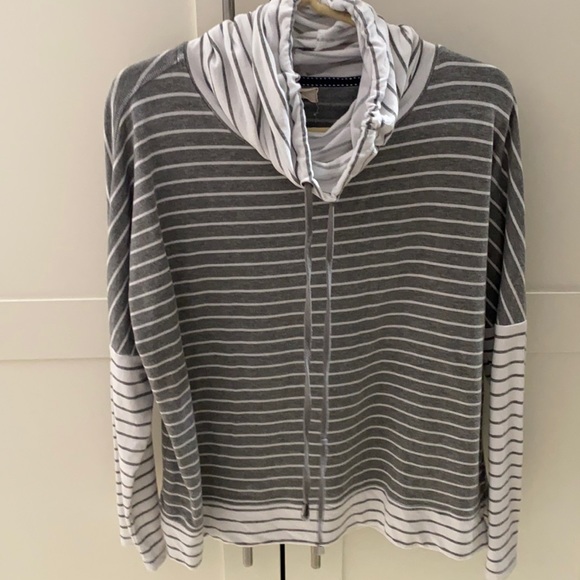 Junior large striped cowl neck top - Picture 1 of 4